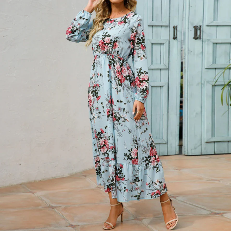 Women's Floral Summer Maxi Dress — product view