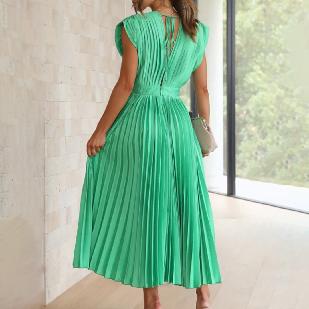 Women's Wedding Guest Midi Dress — close-up