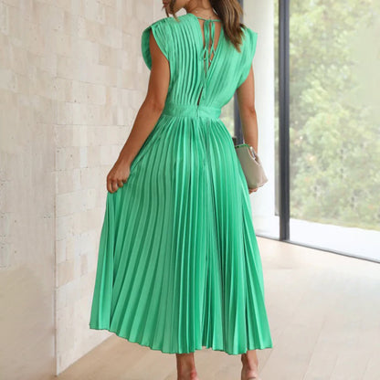 Women's Wedding Guest Midi Dress — close-up