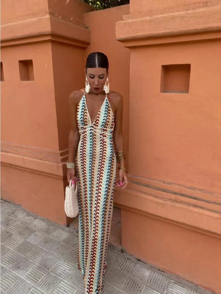 Women's Long Wedding Guest Maxi Dress — product view