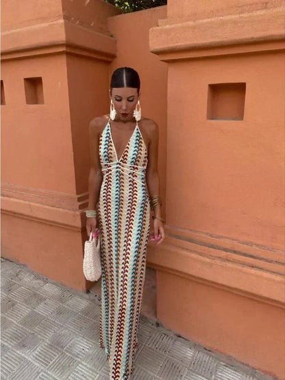 Women's Long Wedding Guest Maxi Dress — product view
