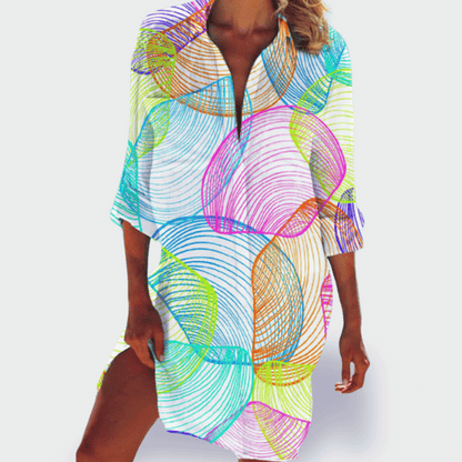 Women's Flowy Casual Summer Maxi Dress — side view