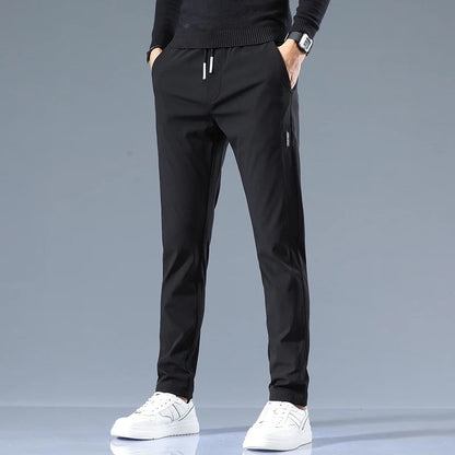 Slim-Fit Cotton Drawstring Joggers for Men