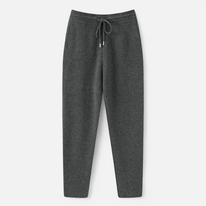 Men's Knitted Merino Wool Trousers — front view