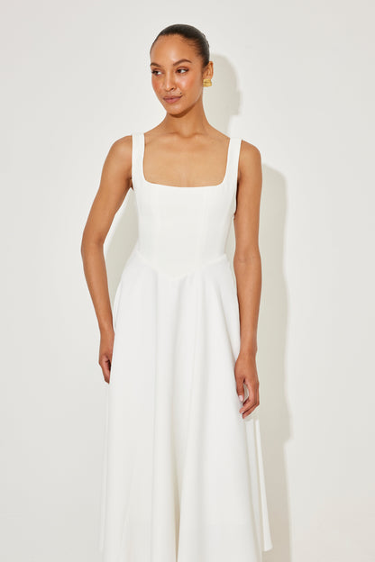 Women's Flowy Event Midi Dress — detail view