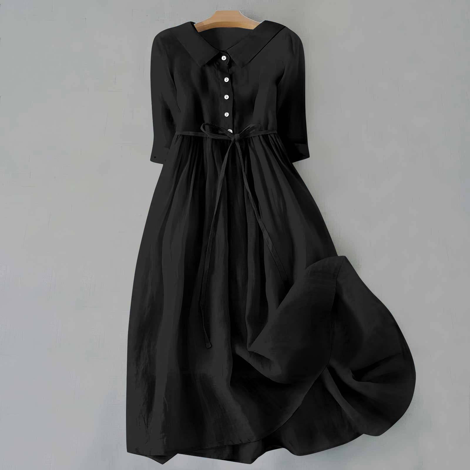 Women's Casual All-Season Midi Dress — side view