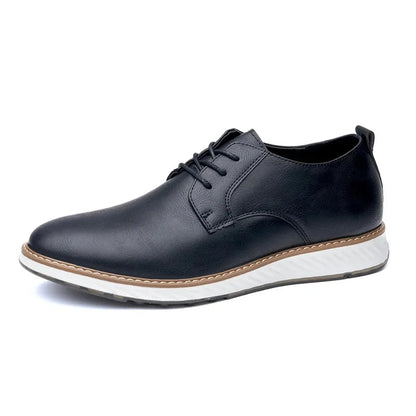 Lace-Up Leather Oxford Shoes for Men