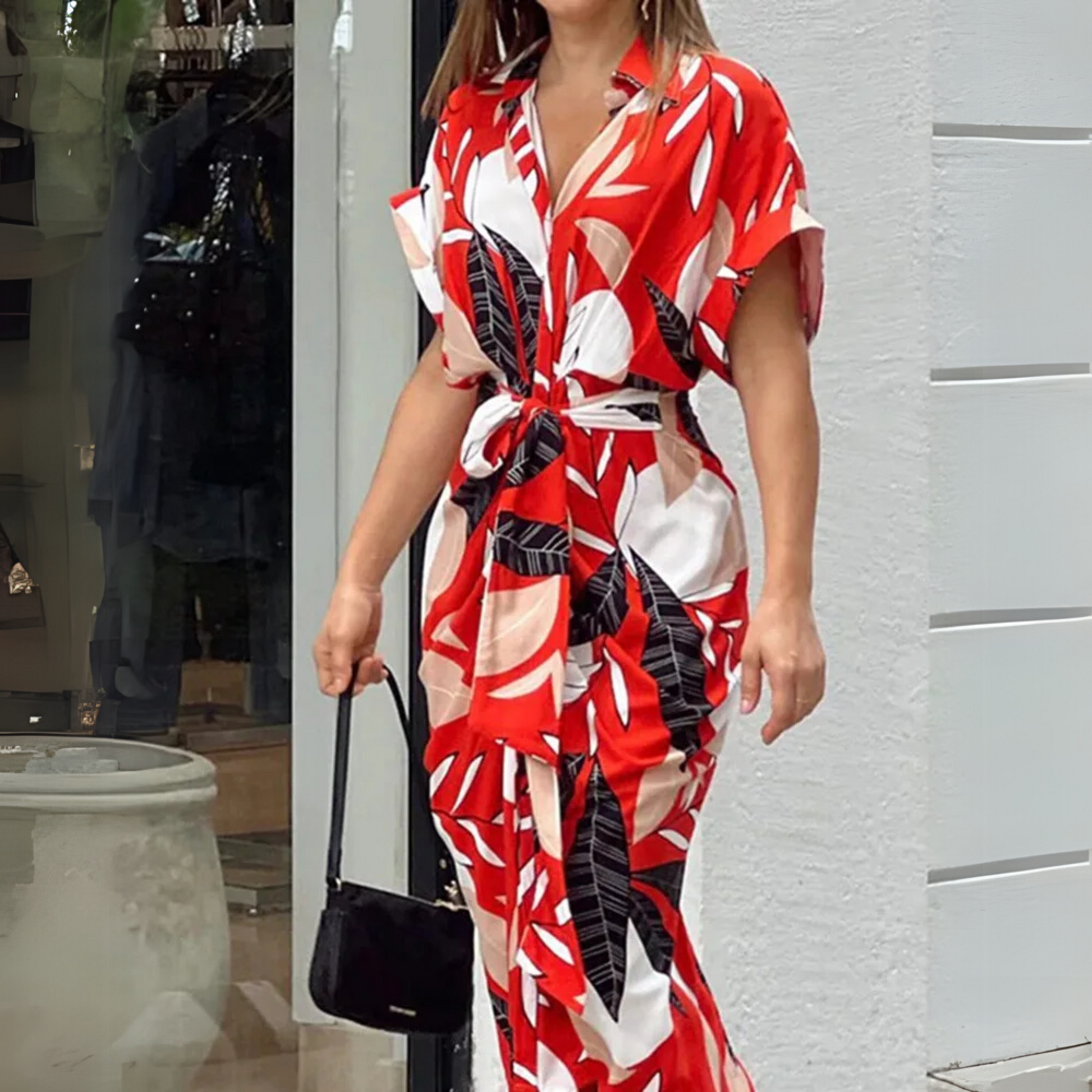 Women's Wrap Midi Dress Day to Night — product view