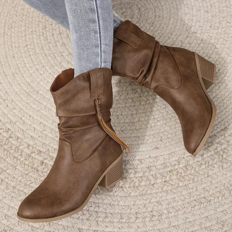 Women's Western Mid-Calf Boots — product view