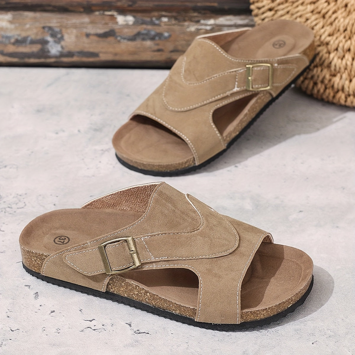 Women's Flat Sandals — close-up