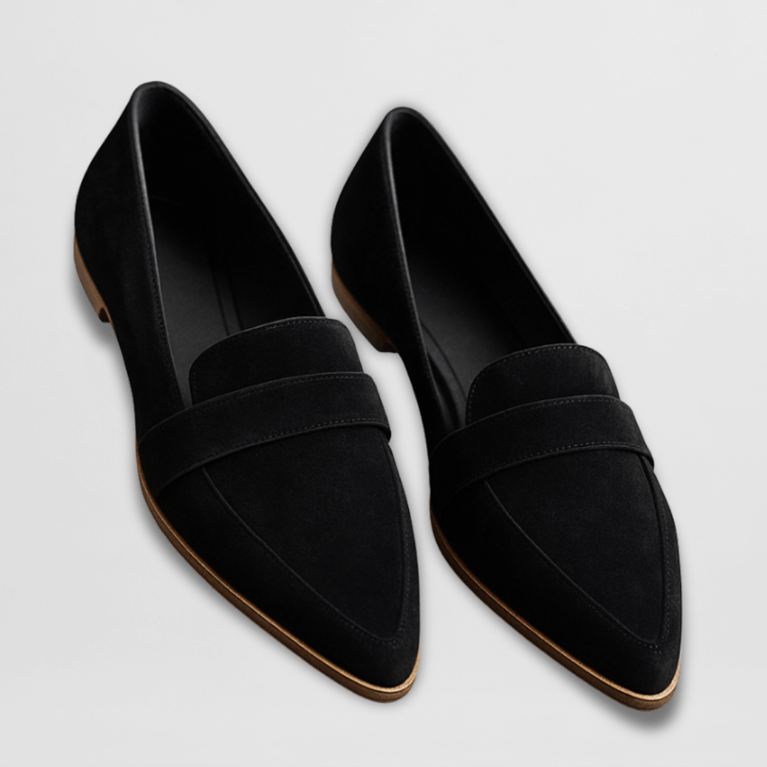 Women's Orthopedic Suede Loafers — detail view