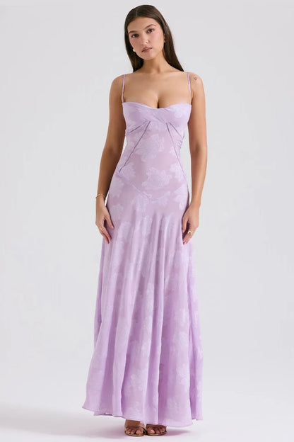 Women's Long Summer Evening Maxi Dress — front view