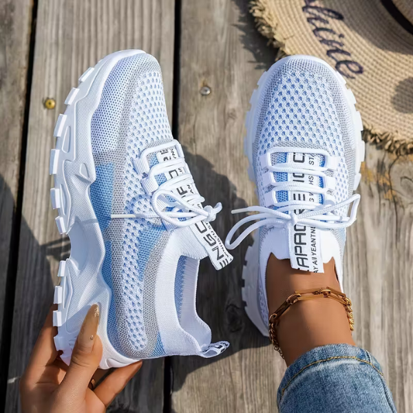 Women's Breathable Mesh Walking Sneakers — detail view