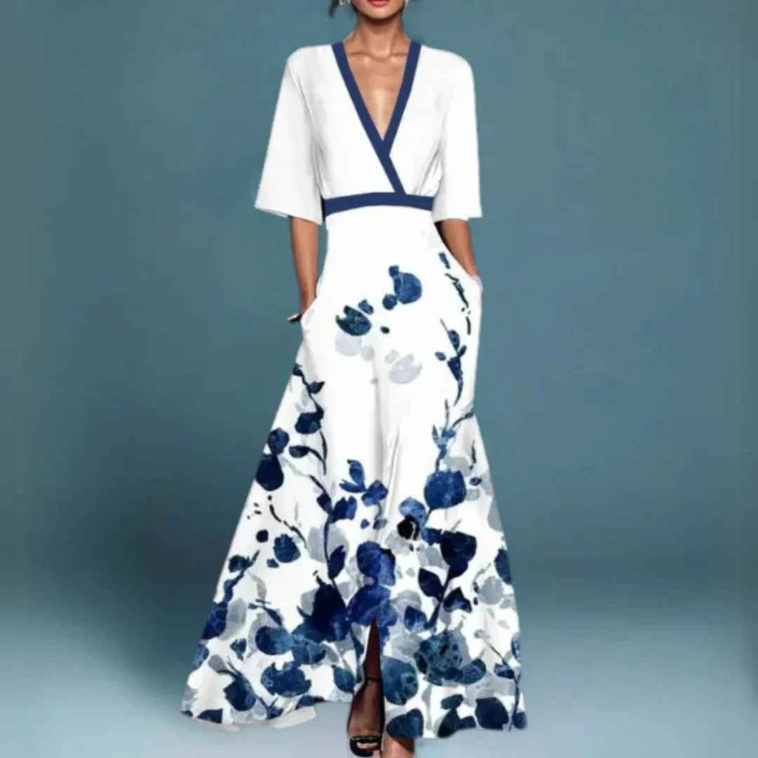 Women's Floral Print Maxi Dress — product view