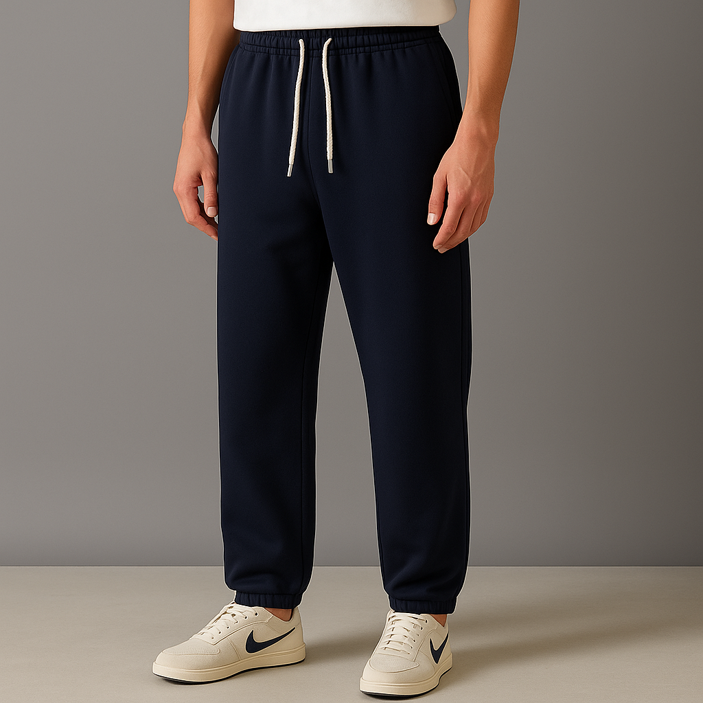 Men's Cotton Drawstring Joggers — side view
