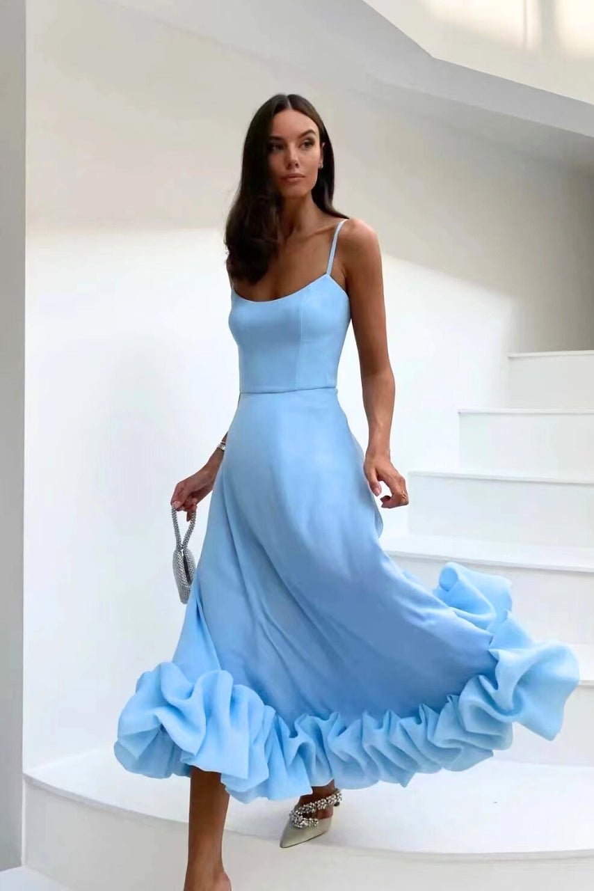 Women's Flowing Wedding Guest Maxi Dress — product view