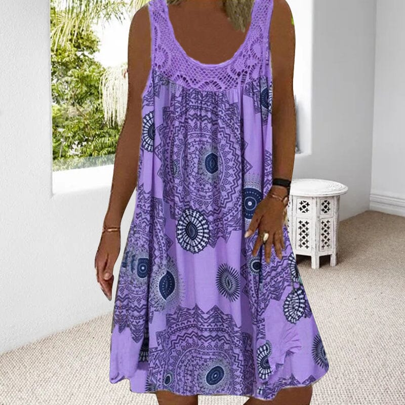 Women's Sleeveless Summer Midi Dress — detail view