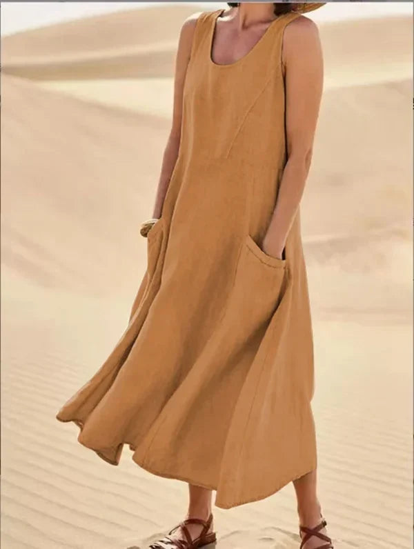 Women's Everyday Casual Midi Dress — detail view
