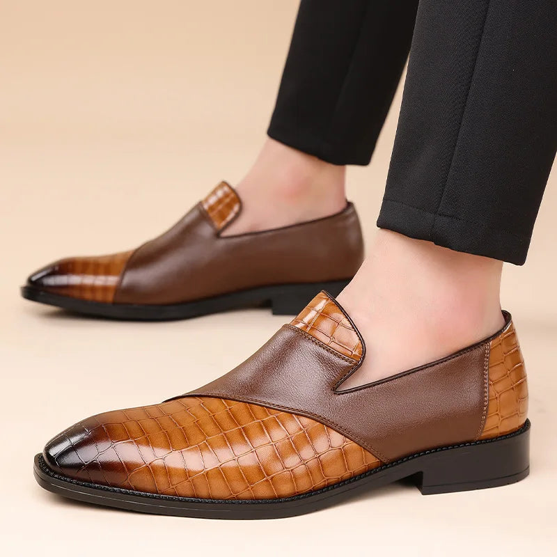 Men's Orthopedic Italian Leather Loafers — detail view