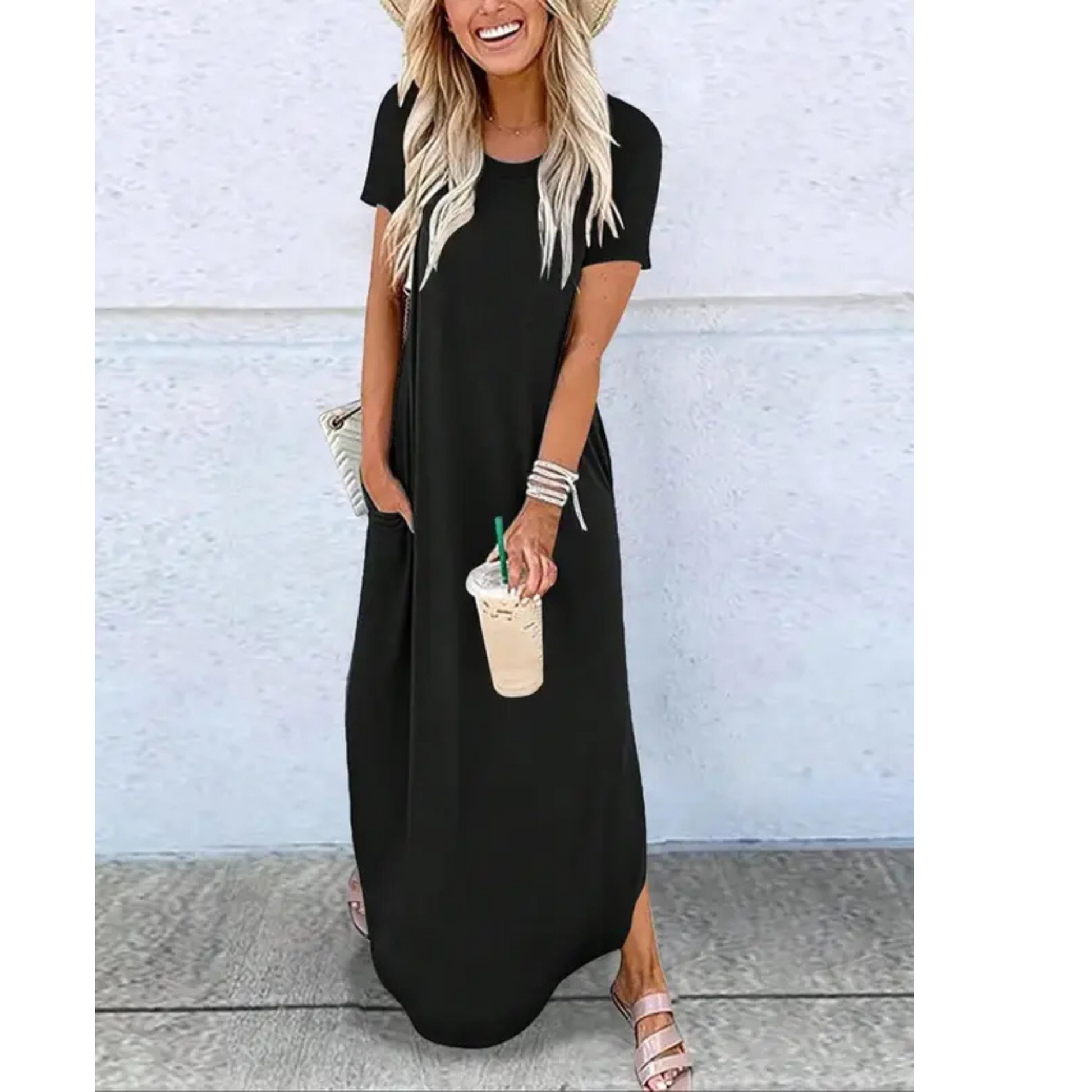 Women's Casual Summer Maxi Dress — side view