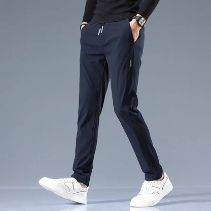 Slim-Fit Cotton Drawstring Joggers for Men
