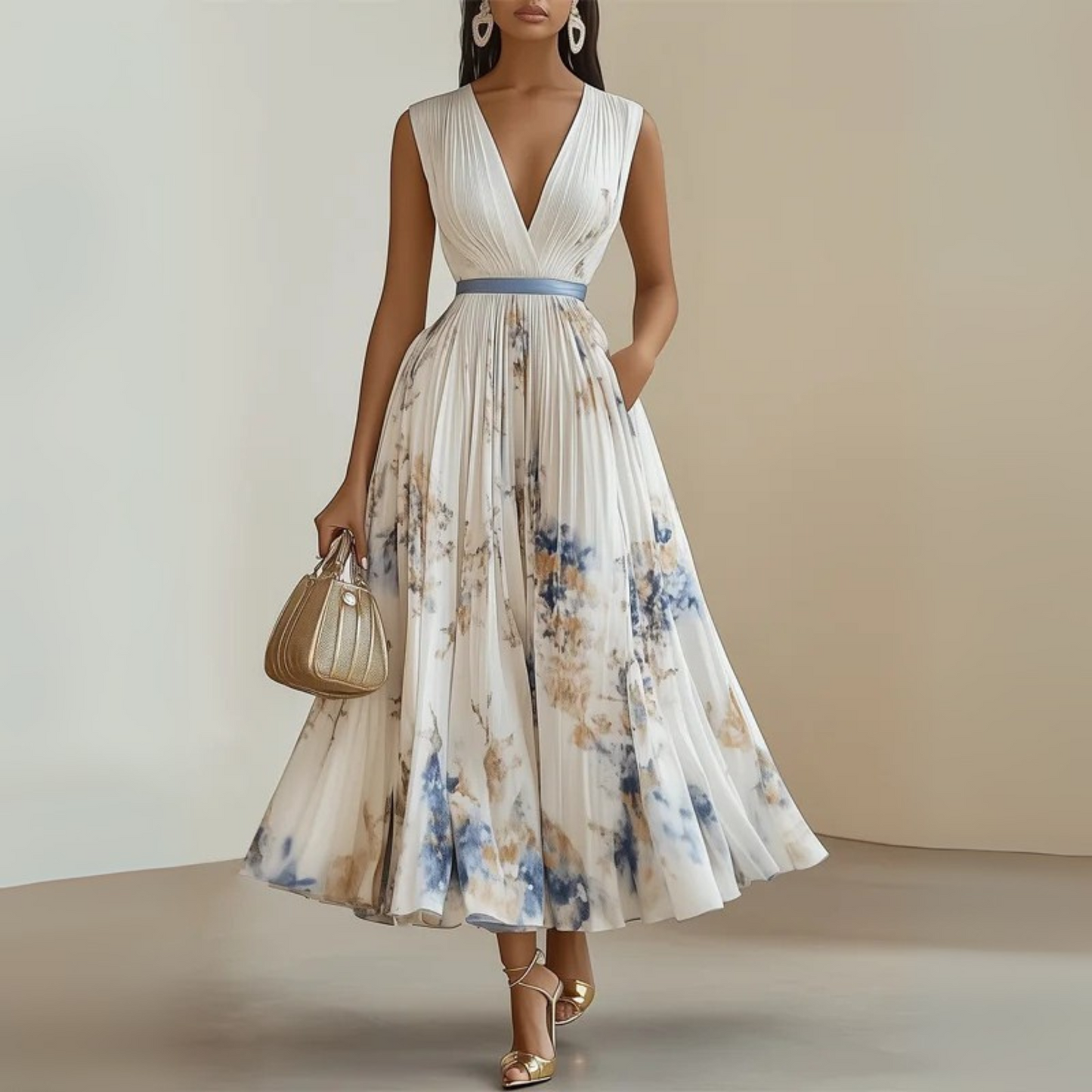 Women's Flowy Summer Maxi Dress — product view