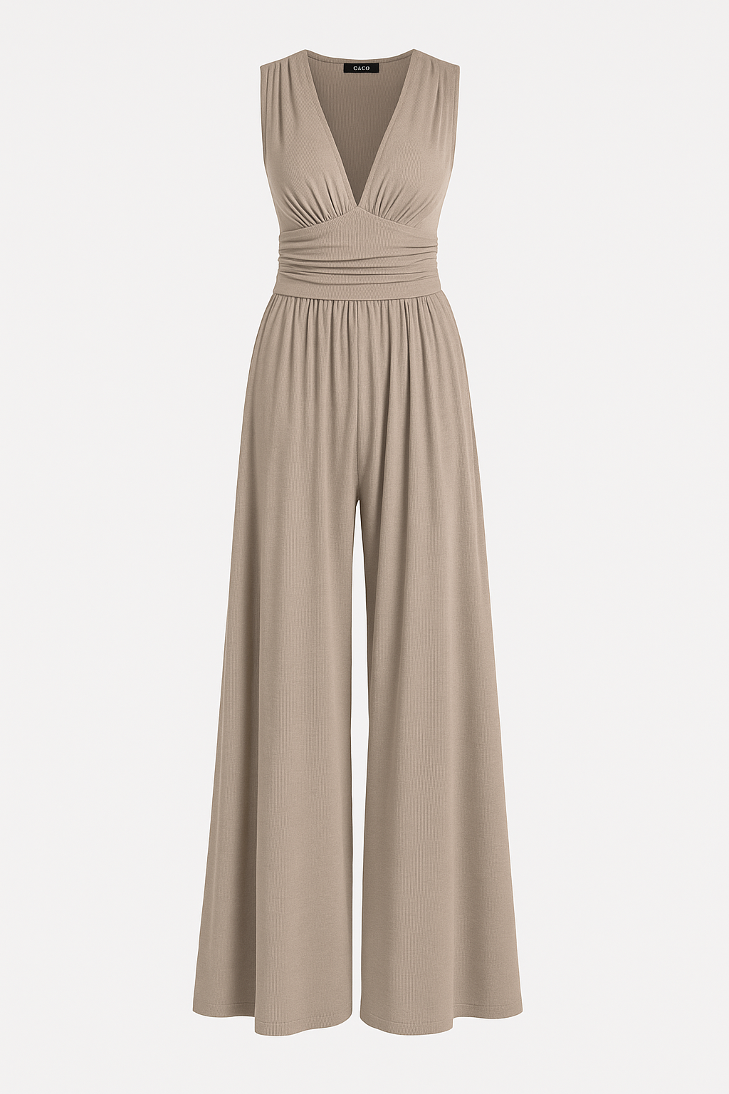 Women's Wide-Leg Casual Day Wear Jumpsuit — side view