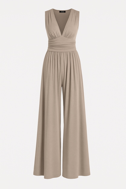 Women's Wide-Leg Casual Day Wear Jumpsuit — side view