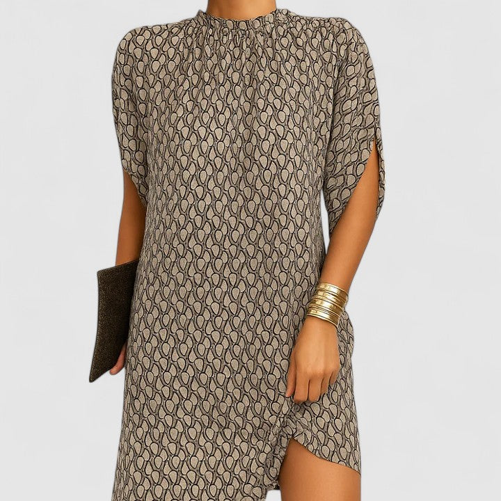 Women's Split Sleeve Dinner Midi Dress — close-up