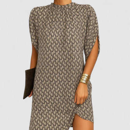 Women's Split Sleeve Dinner Midi Dress — close-up