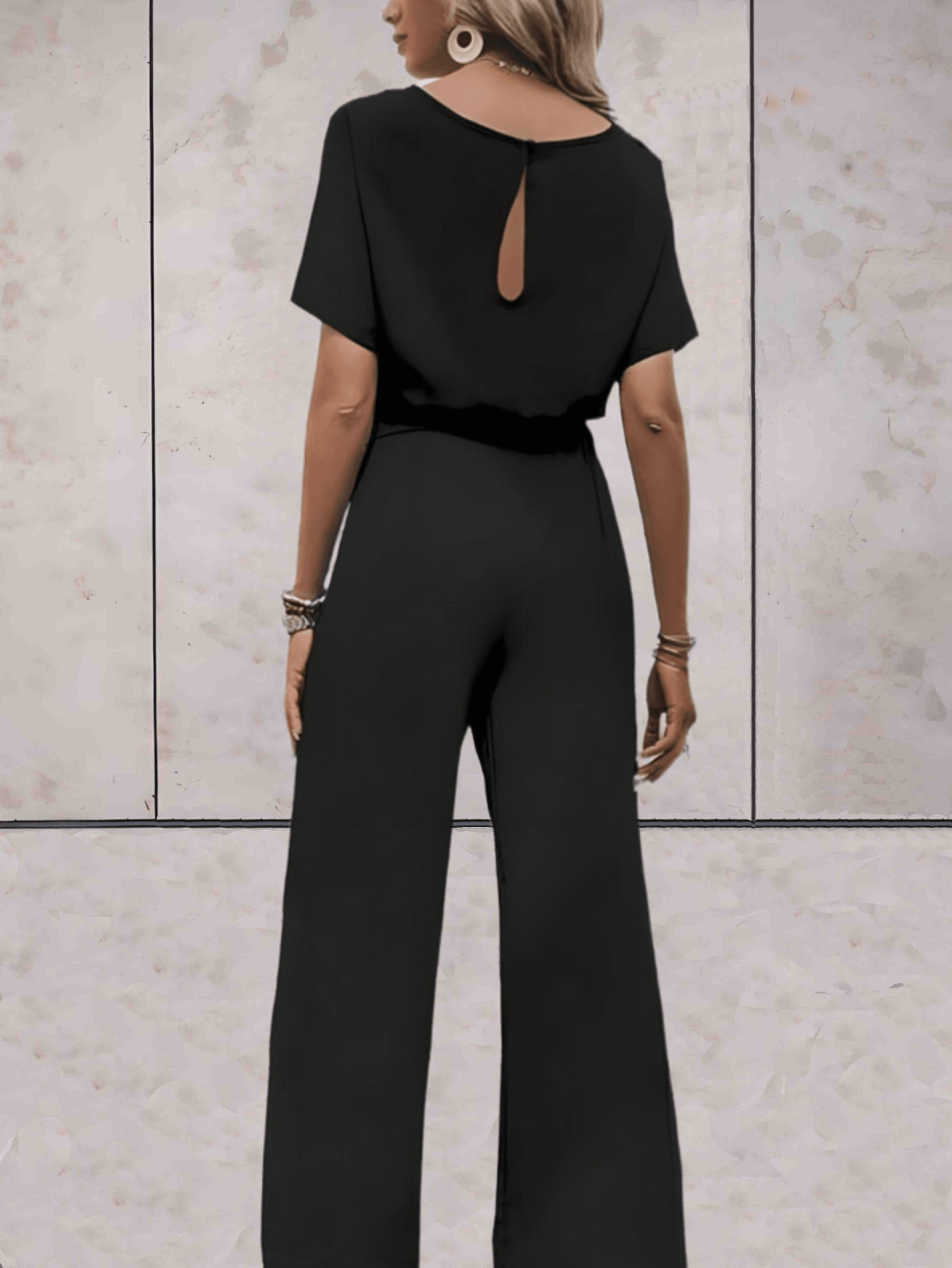 Women's Short Sleeve Two-Piece Casual Set — side view