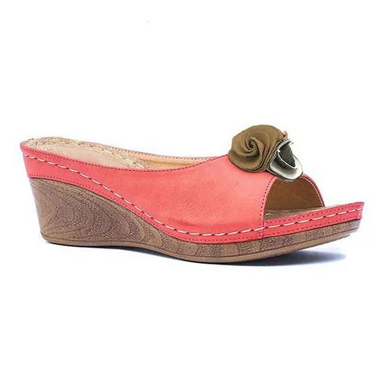 Women's Ergonomic Cushioned Wedge Sandals — side view