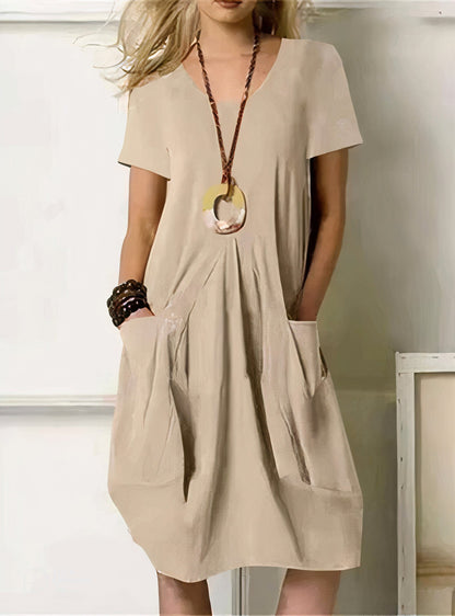 Women's Flowy Casual Everyday Midi Dress — product view