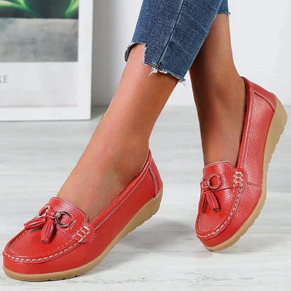 Women's Tassel Slip-On Loafers — side view