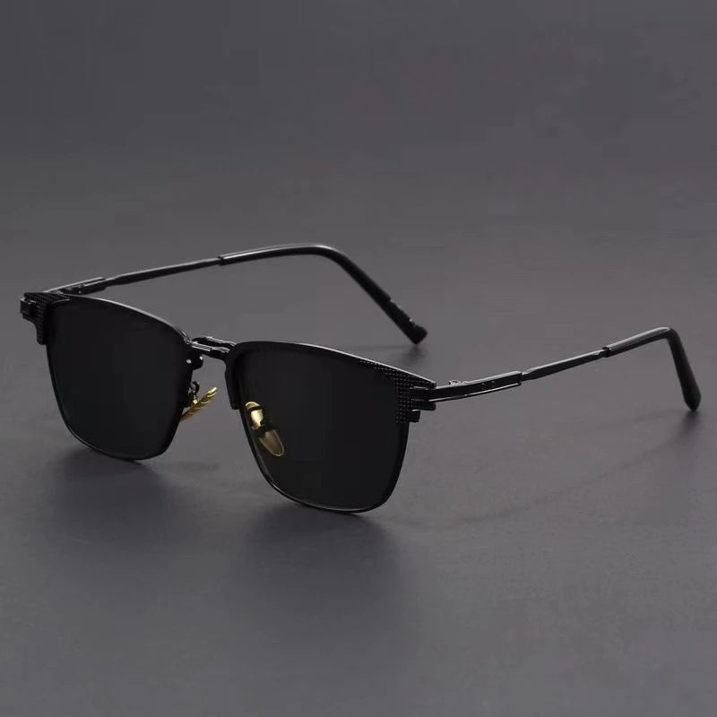 UV400 Geometric Metal Frame Sunglasses — product view