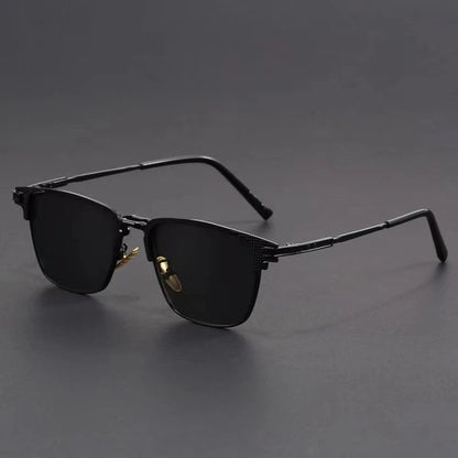 UV400 Geometric Metal Frame Sunglasses — product view