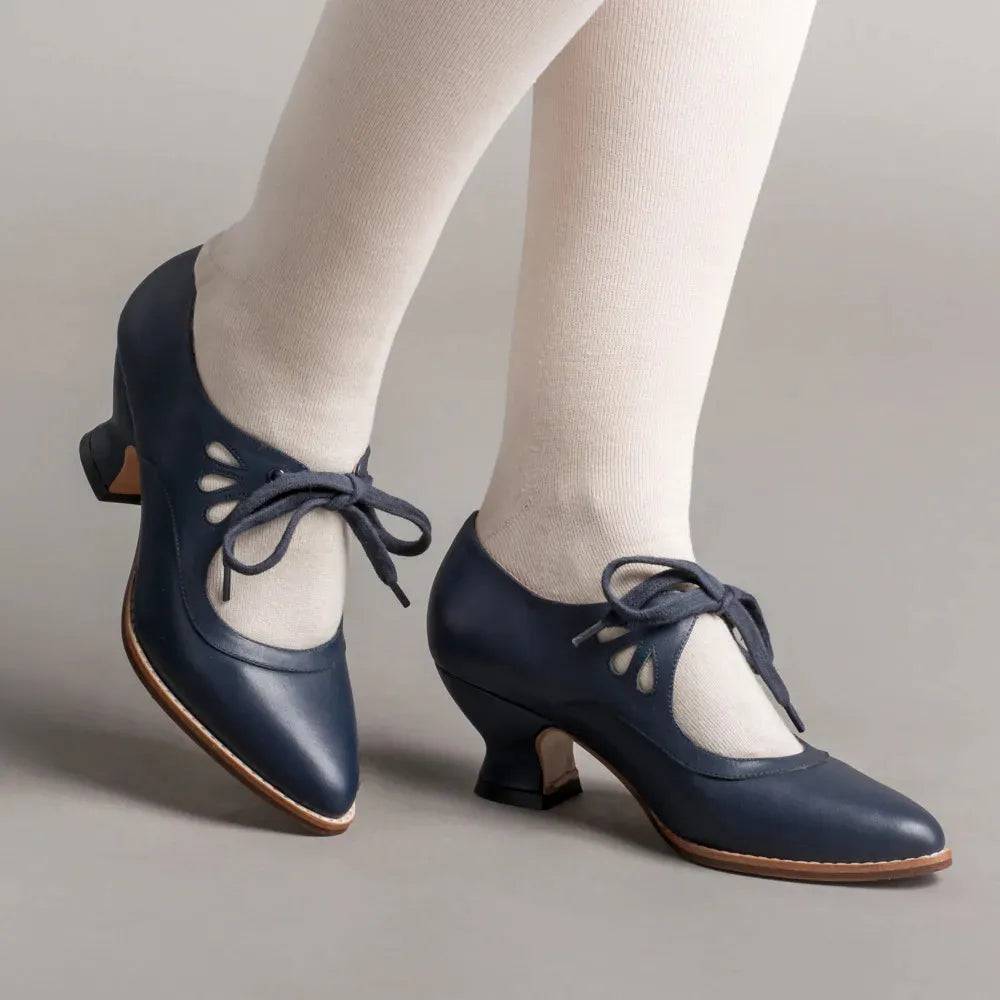 Lace-Up Heeled Shoes for Women — close-up