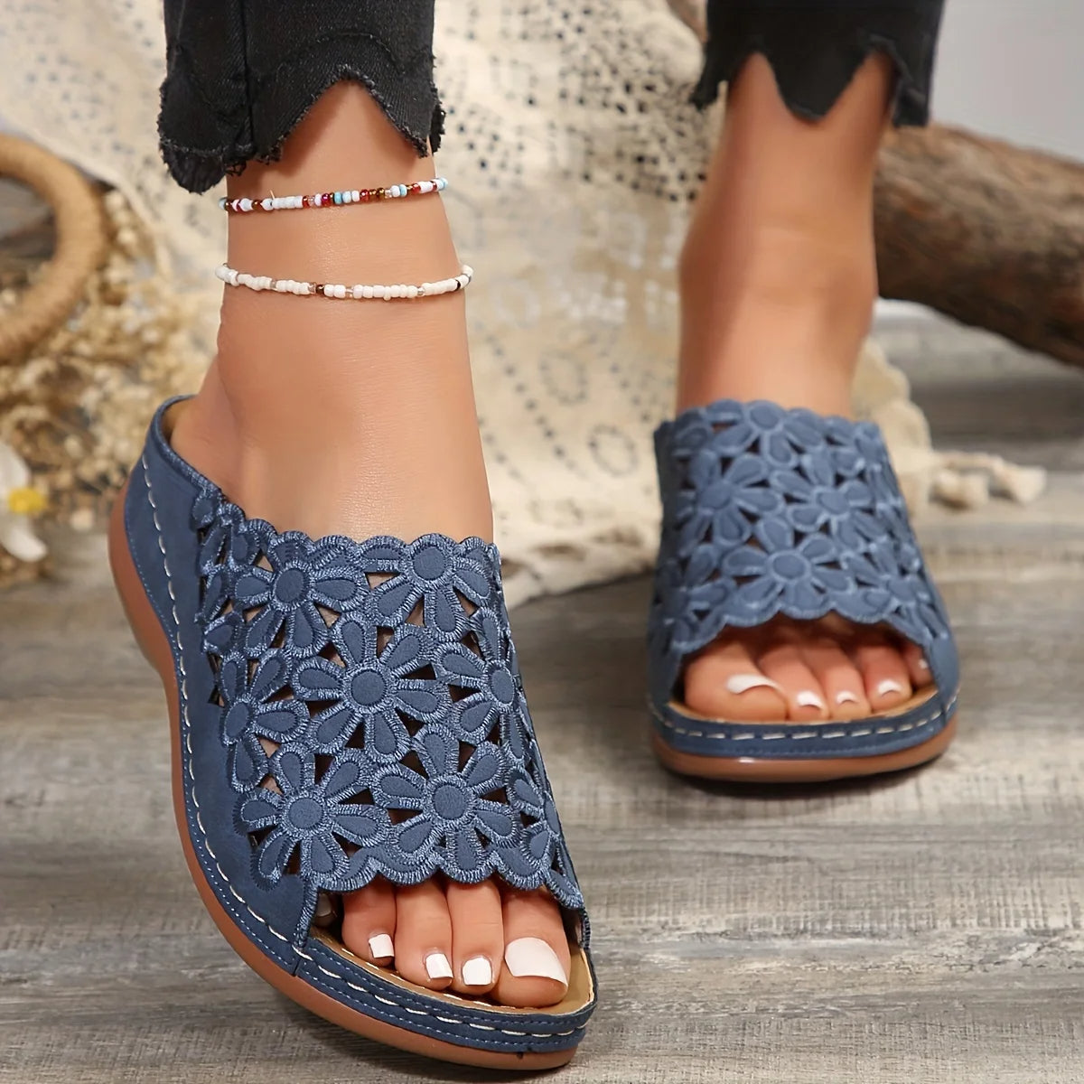 Women's Flat Sandals — front view
