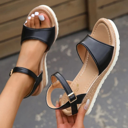 Ankle-Strap Wedge Sandals for Women