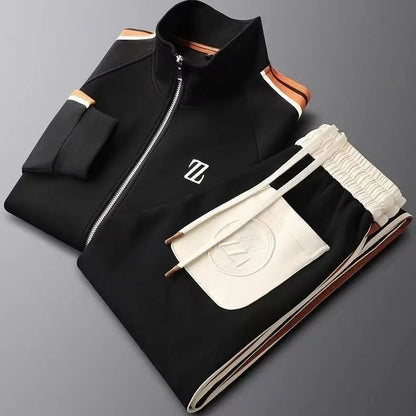 Men's Stripe Jogger Tracksuit Set — product view