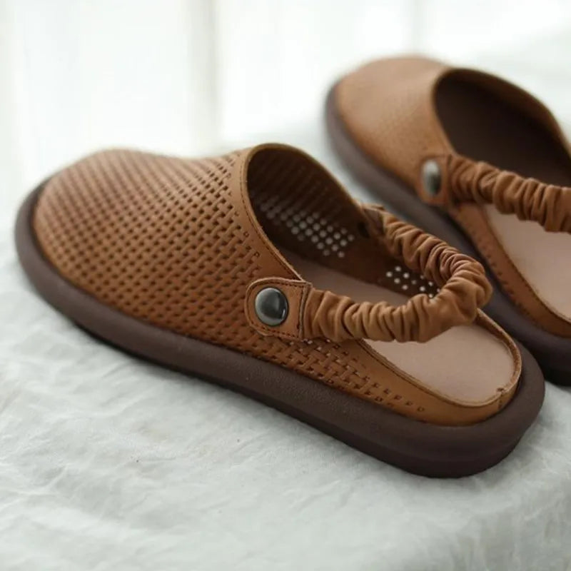 Women's Cushioned Flat Sandals — side view