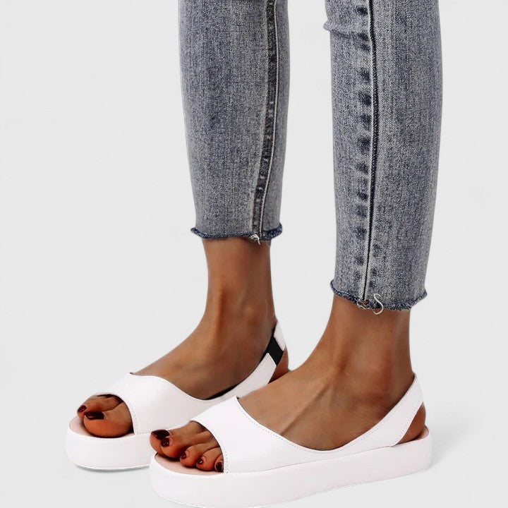 Women's Platform Wedge Slingback Sandals Open Toe — detail view