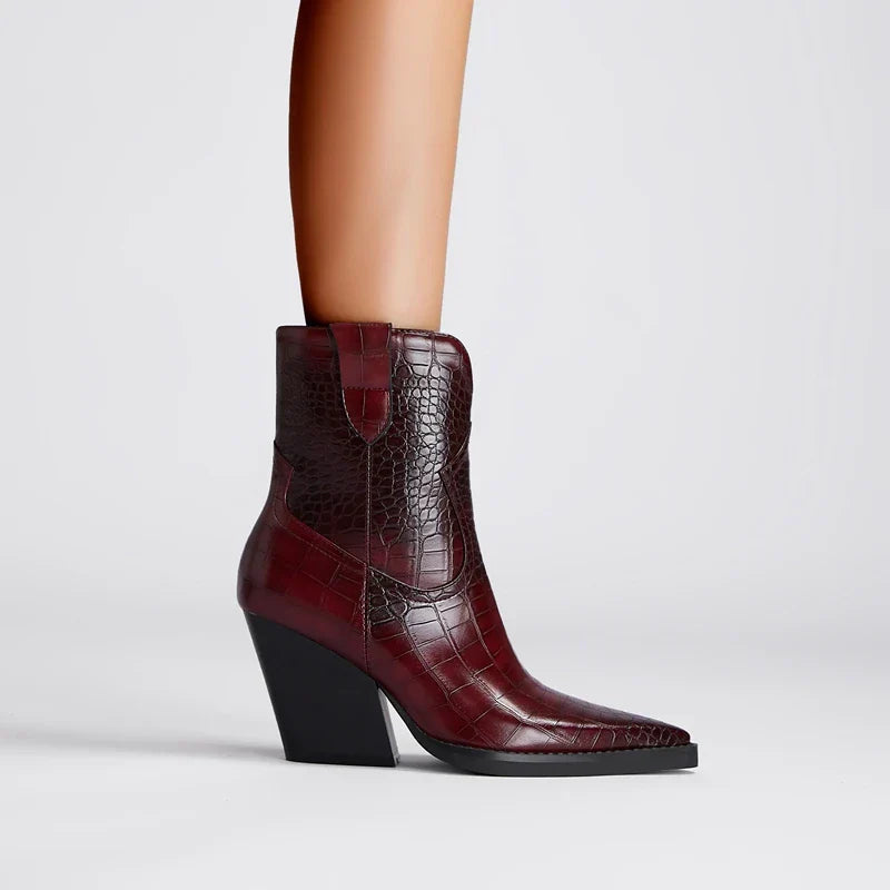 Women's Western Ankle Boots — detail view