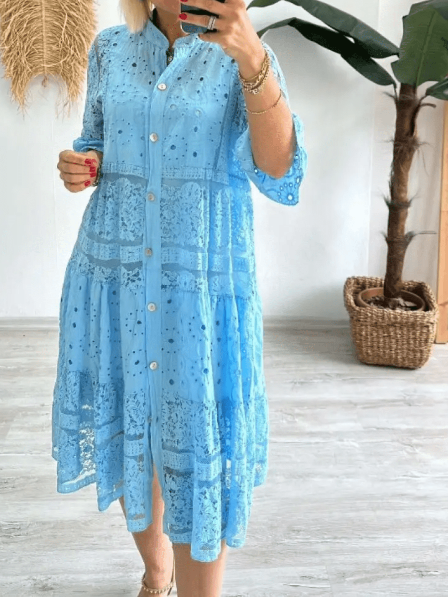 Women's Floral Summer Midi Dress — detail view