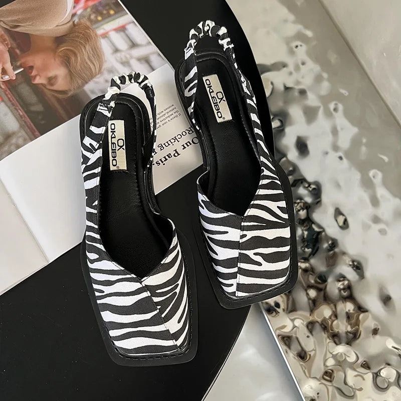 Orthopedic Square-Toe Slip-On Shoes for Women