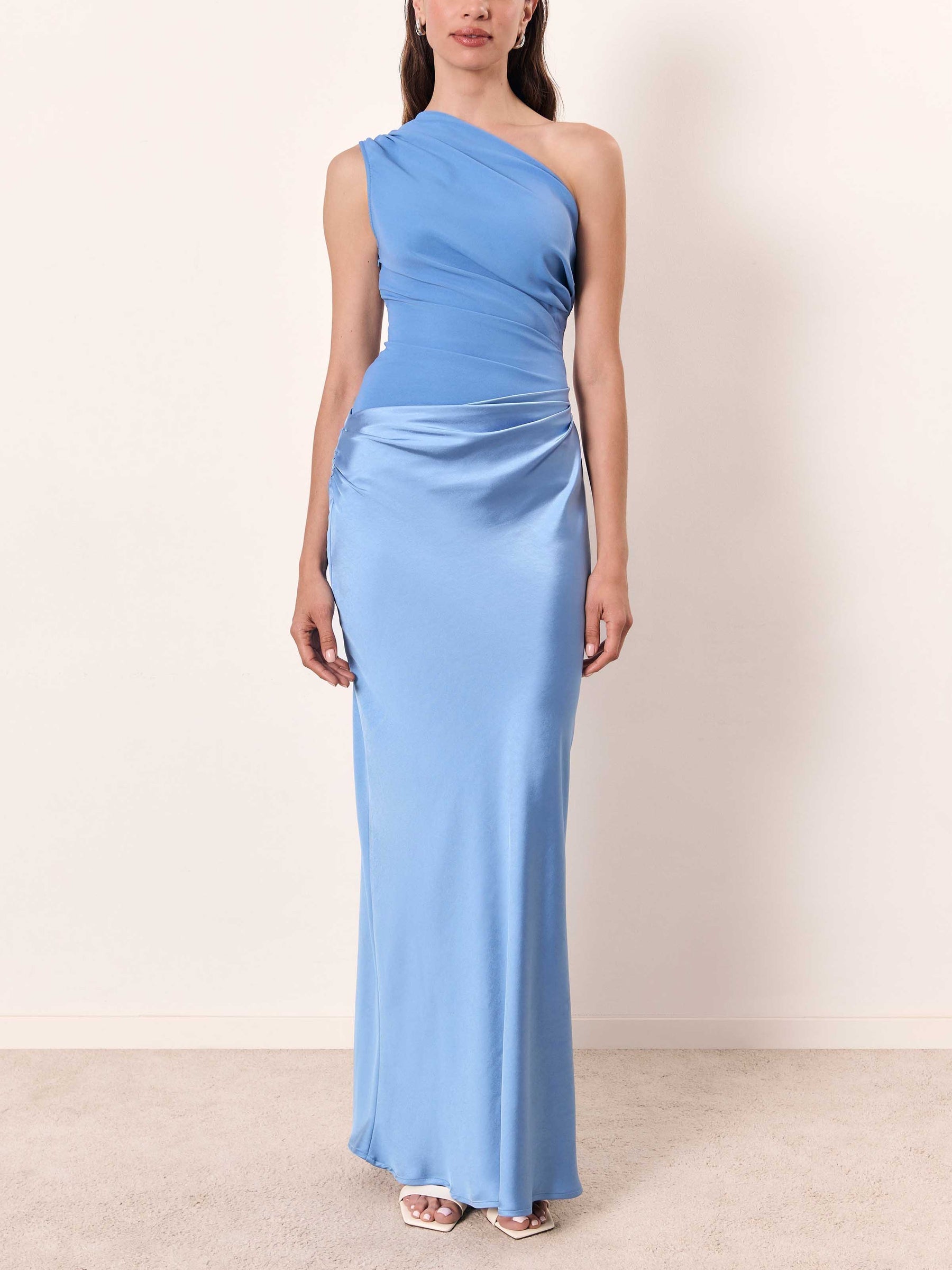 Women's One-Shoulder Party Maxi Dress — side view
