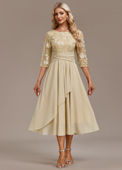 Women's Floral Embroidered Celebration Midi Dress — detail view
