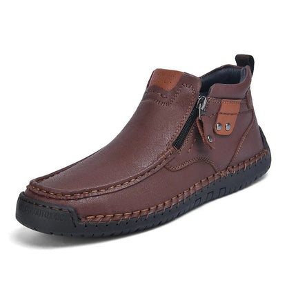 Zip-Up Ankle Boots for Men