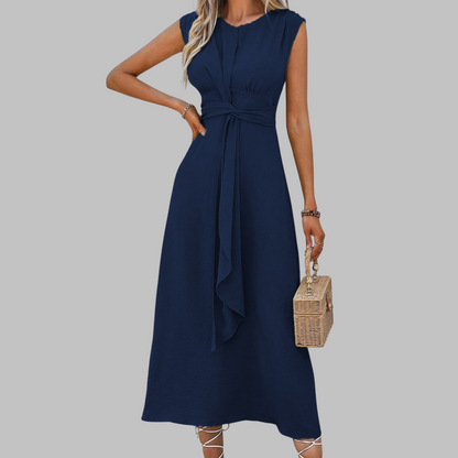 Sleeveless Tie-Waist Maxi Dress for Women