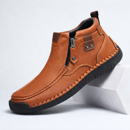 Men's Italian Leather Ankle Boots — product view